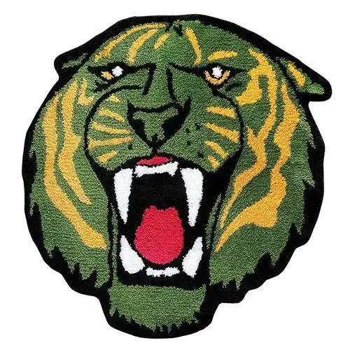 Designer Green Tiger Mat Home Size ONE SIZE - 2 Thumbnail