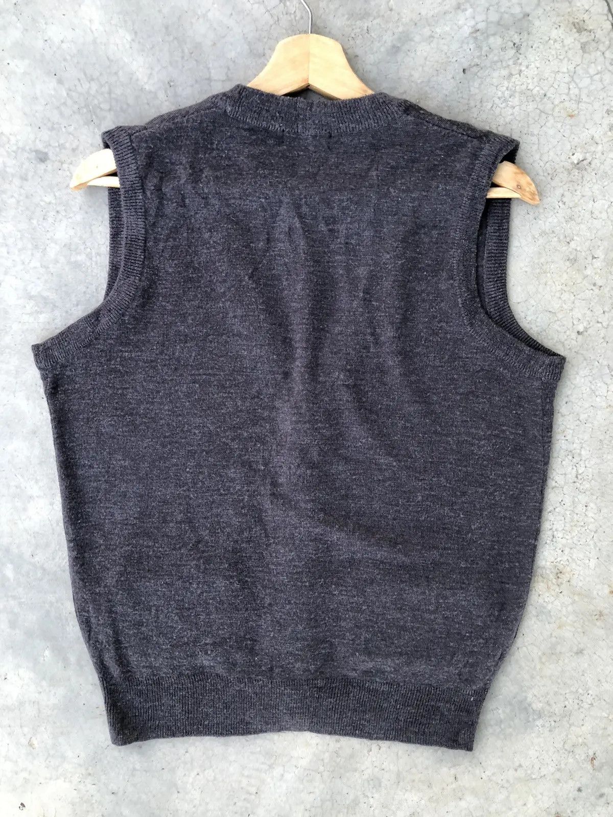Designer × Homespun Knitwear Grey V-Neck Sweater Vest Cardigan With Pocket Size US M / EU 48-50 / 2 - 8 Thumbnail