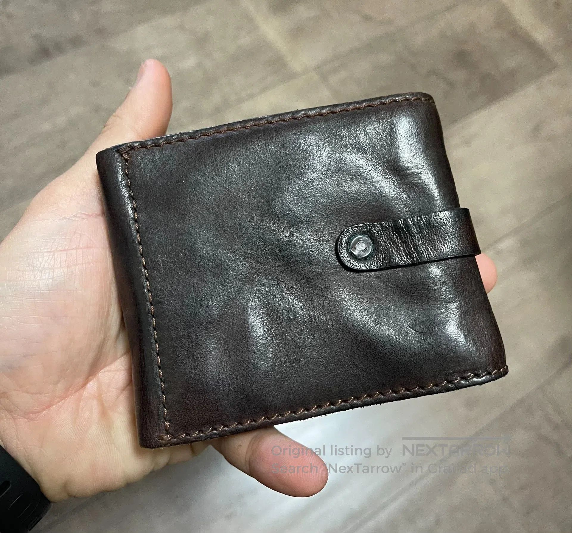 RRL Ralph Lauren Ralph Lauren RRL Distressed Wine Red Wallet. Size ONE SIZE - 6 Thumbnail