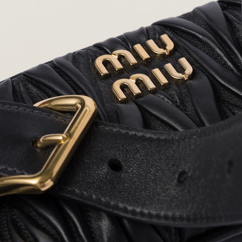 Miu Miu o1B3y1r0526 Size: OS / Matelassé Nappa Leather Shoulder Bag Size ONE SIZE - 7 Thumbnail