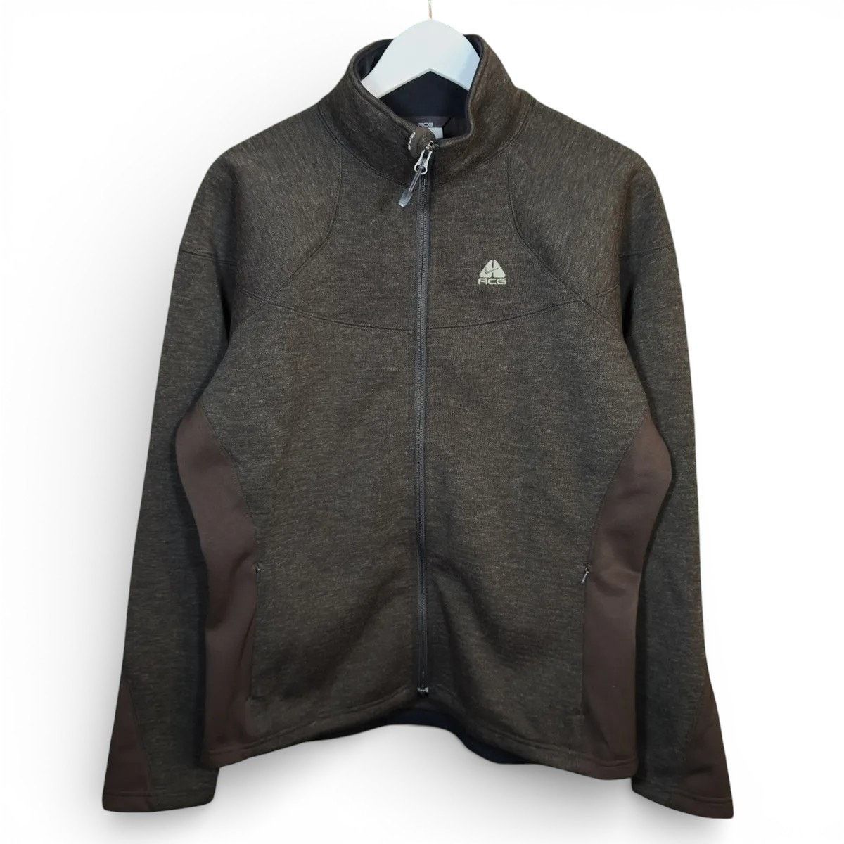 Nike ACG Vintage Y2K Nike ACG Brown Thermal Lined Zip Up Jacket Size L / US 10 / IT 46 - 1 Thumbnail