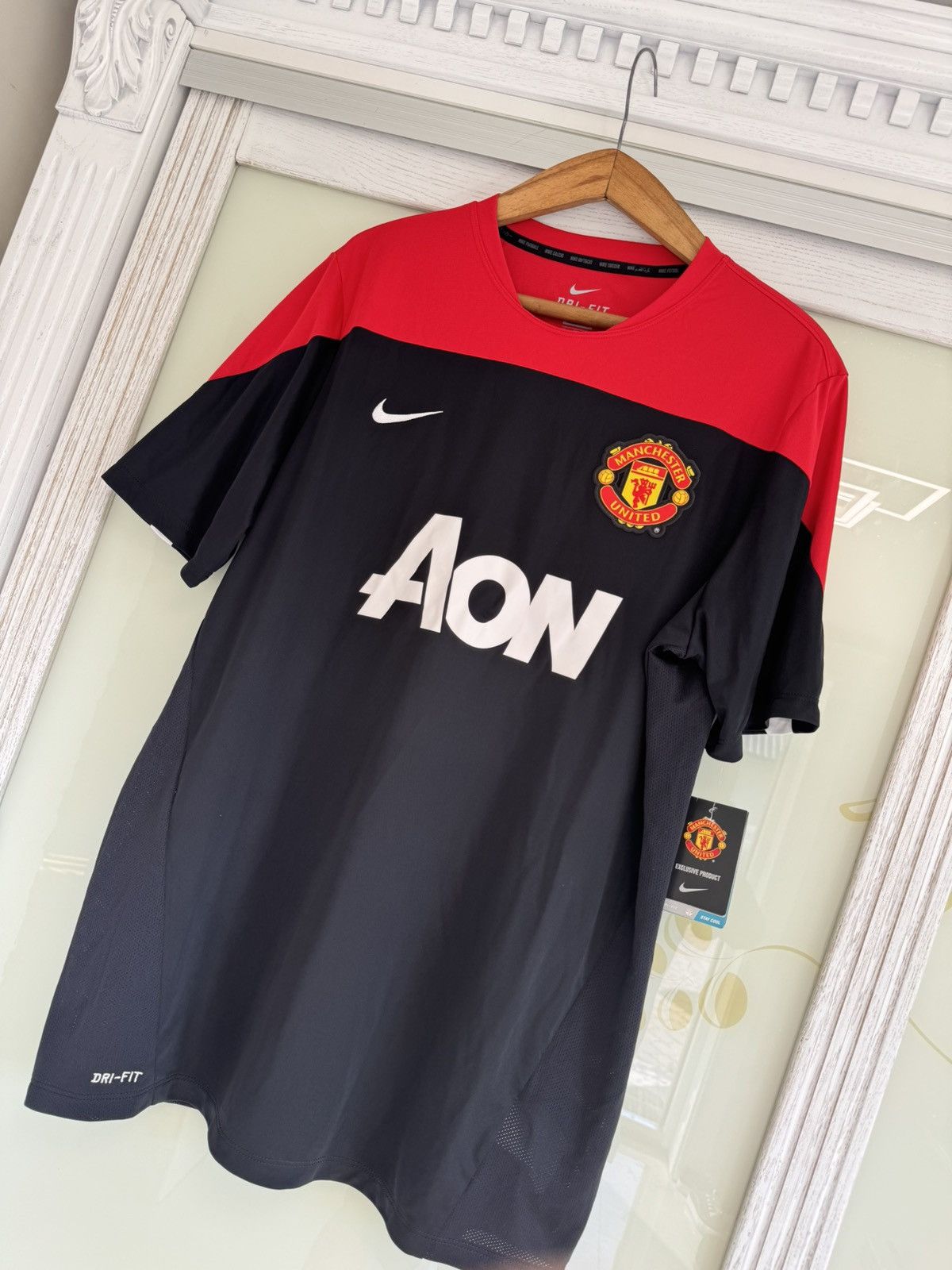 Nike BNWT Manchester United 2014-2015 Soccer Training Jersey Kit Size US XXL / EU 58 / 5 - 3 Thumbnail