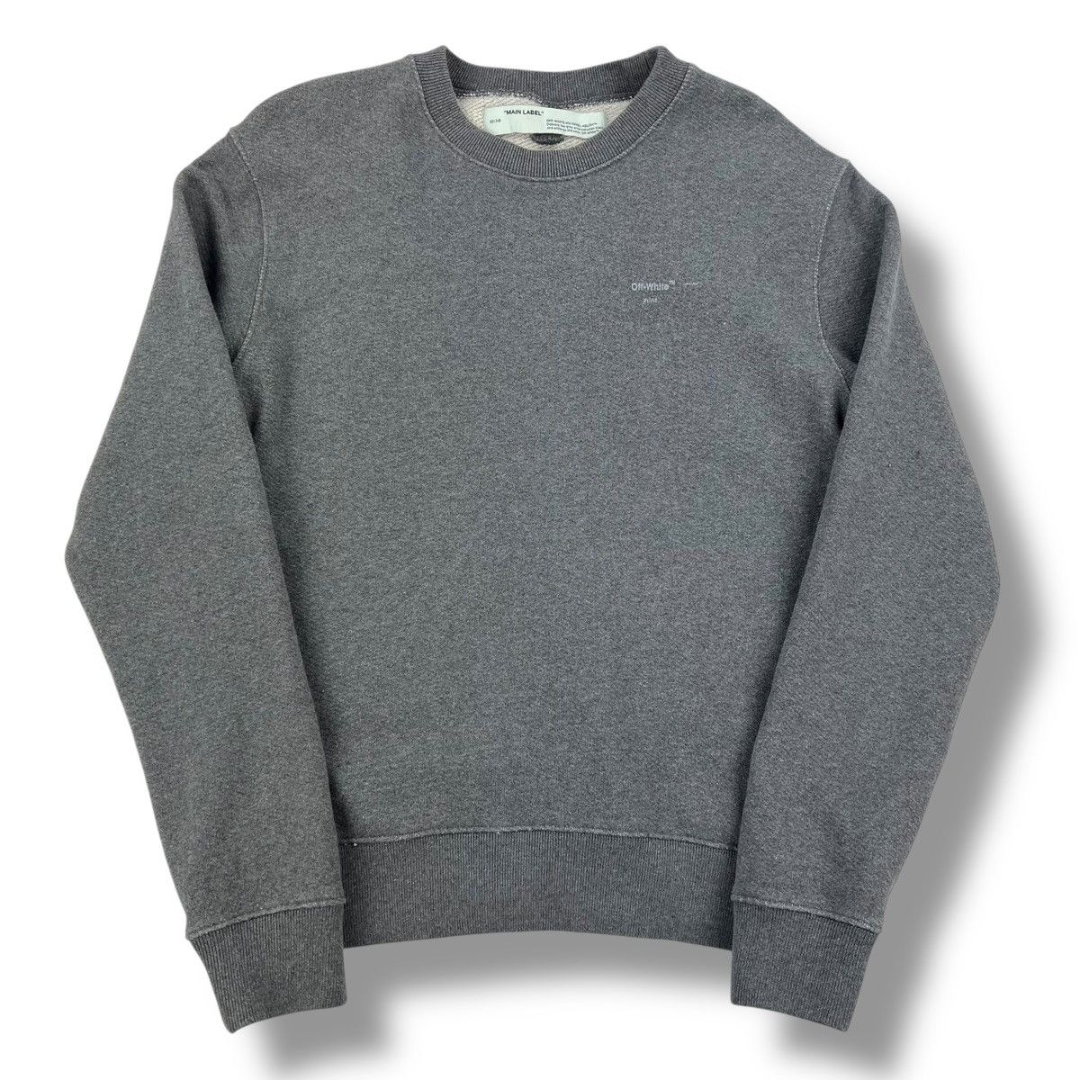 Off-White Off-White Cutout Arrows Grey Sweatshirt Size US M / EU 48-50 / 2 - 3 Thumbnail