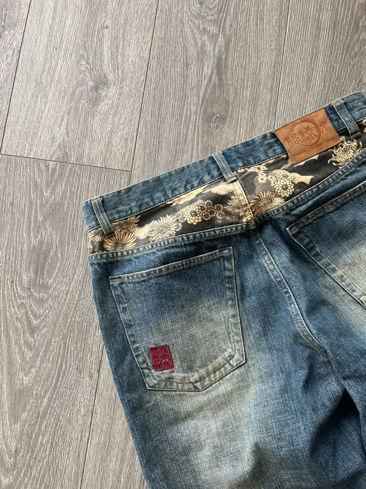 Japanese Brand Vintage Japanese Denim Shorts Dragon Embroidery Samurai Soul Size US 36 / EU 52 - 18 Thumbnail