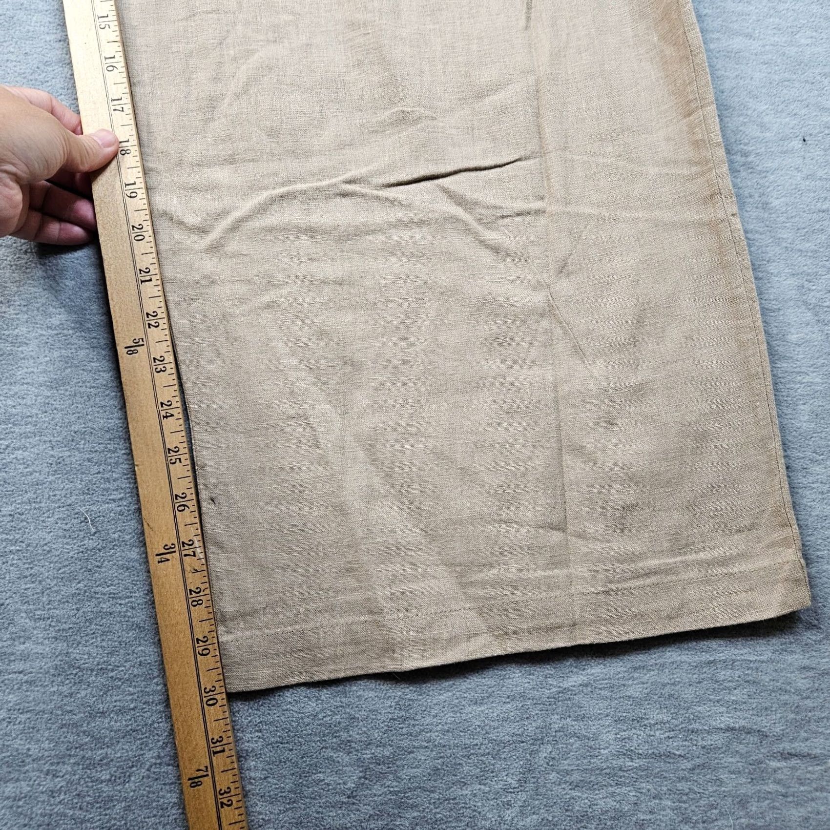 Abercrombie & Fitch Abercrombie & Fitch Women's Linen Cotton Blend Wide Leg Pleated Pants L NEW Size 36" / US 14 / IT 50 - 7 Thumbnail