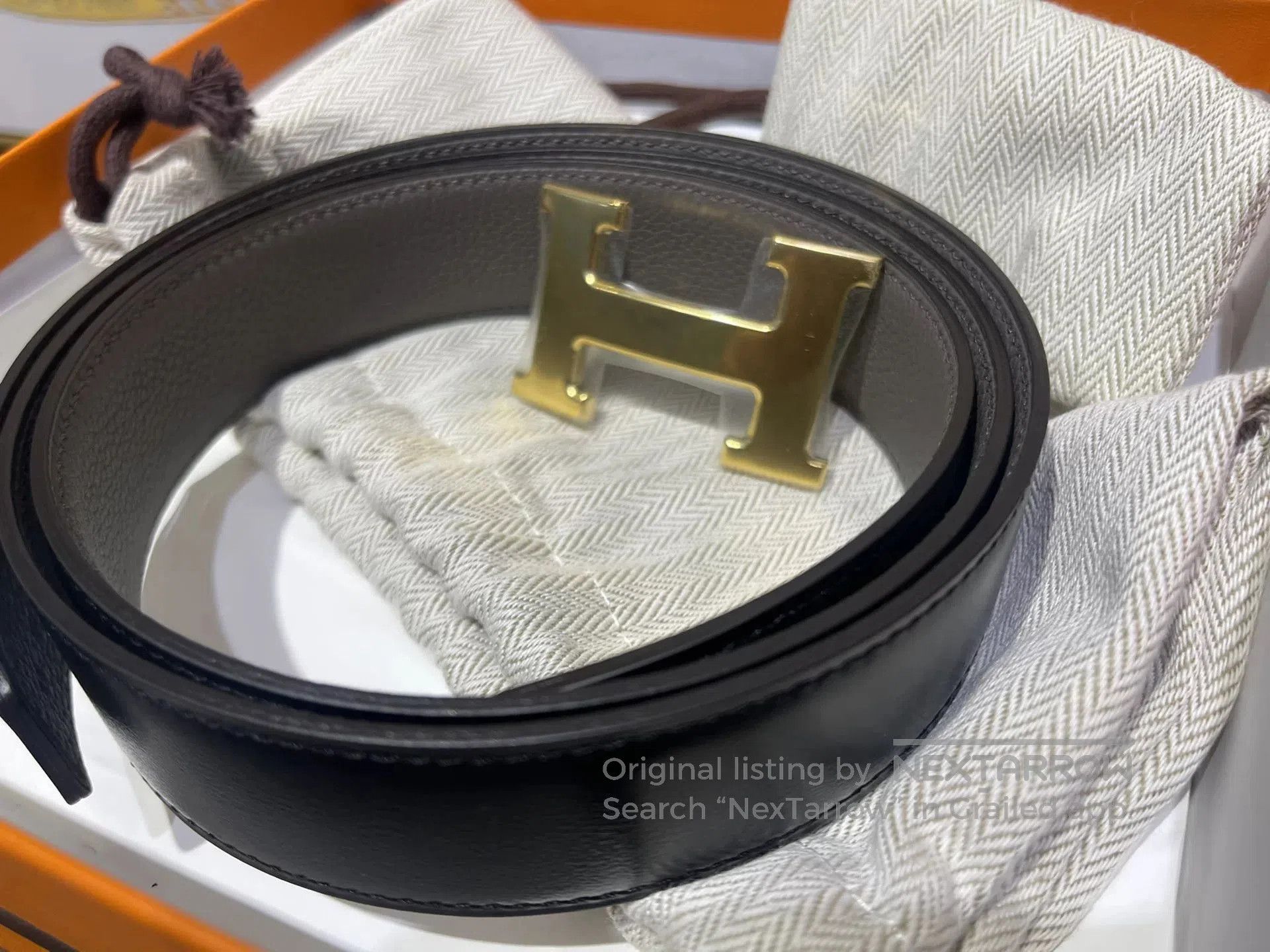 Hermes Hermes Men's Black Double. Size ONE SIZE - 2 Thumbnail