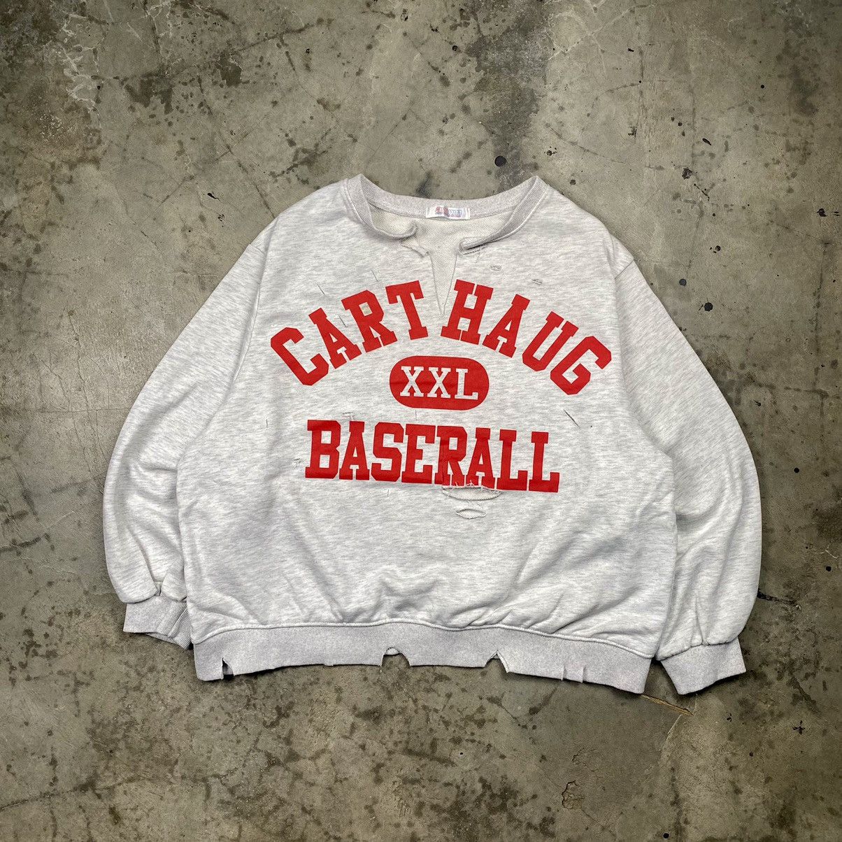 Japanese Brand AMPM Carthaug Baserall Bondage Baggy Boxy Crewneck Size ONE SIZE - 1 Thumbnail