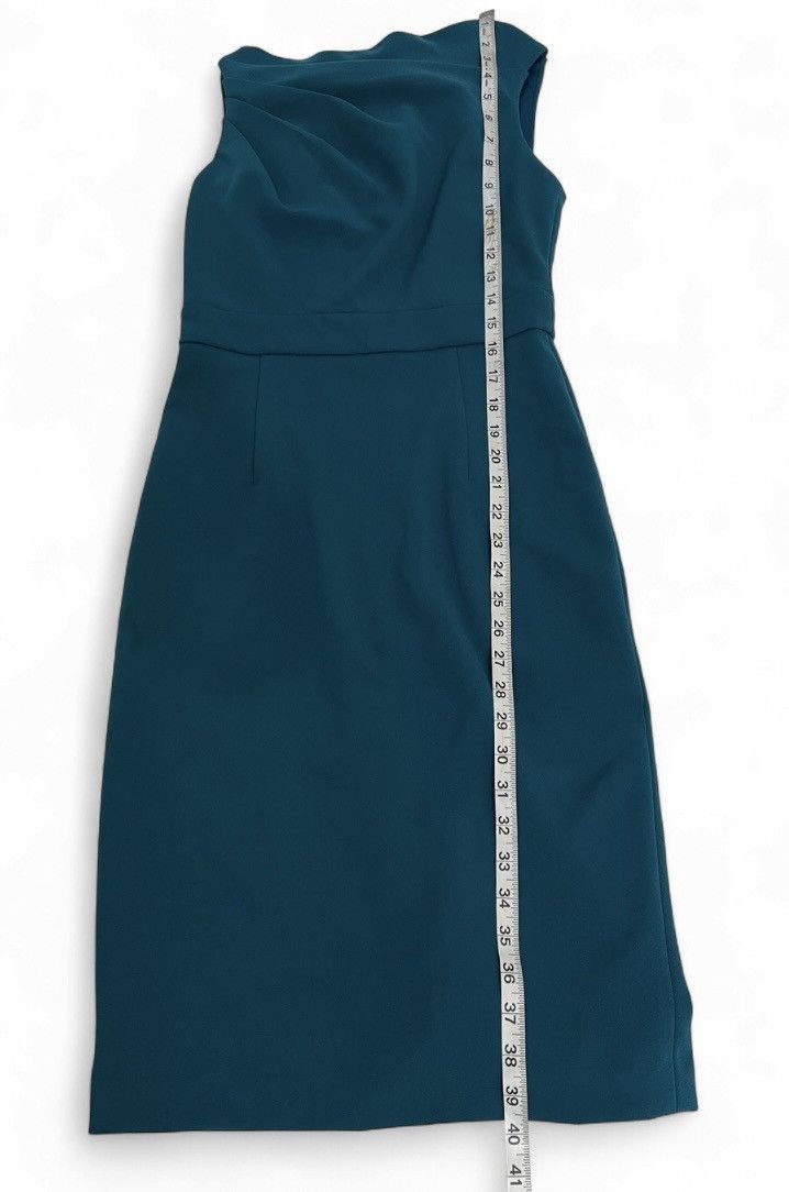 Vince Camuto Vince Camuto Teal Sleeveless Midi Sheath Dress size 2 Size XS / US 0-2 / IT 36-38 - 9 Thumbnail