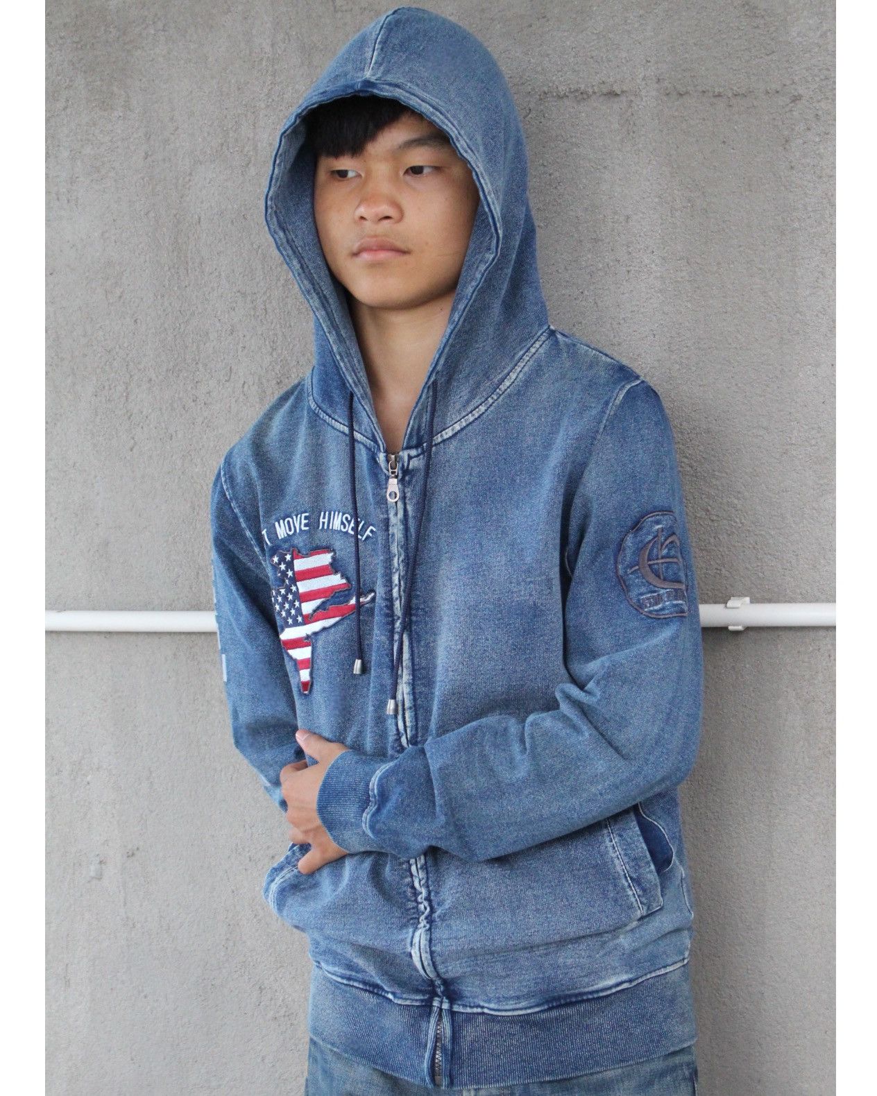 In The Attic 2000S IN THE ATTIC ZIP UP HOODIE Size US L / EU 52-54 / 3 - 3 Thumbnail