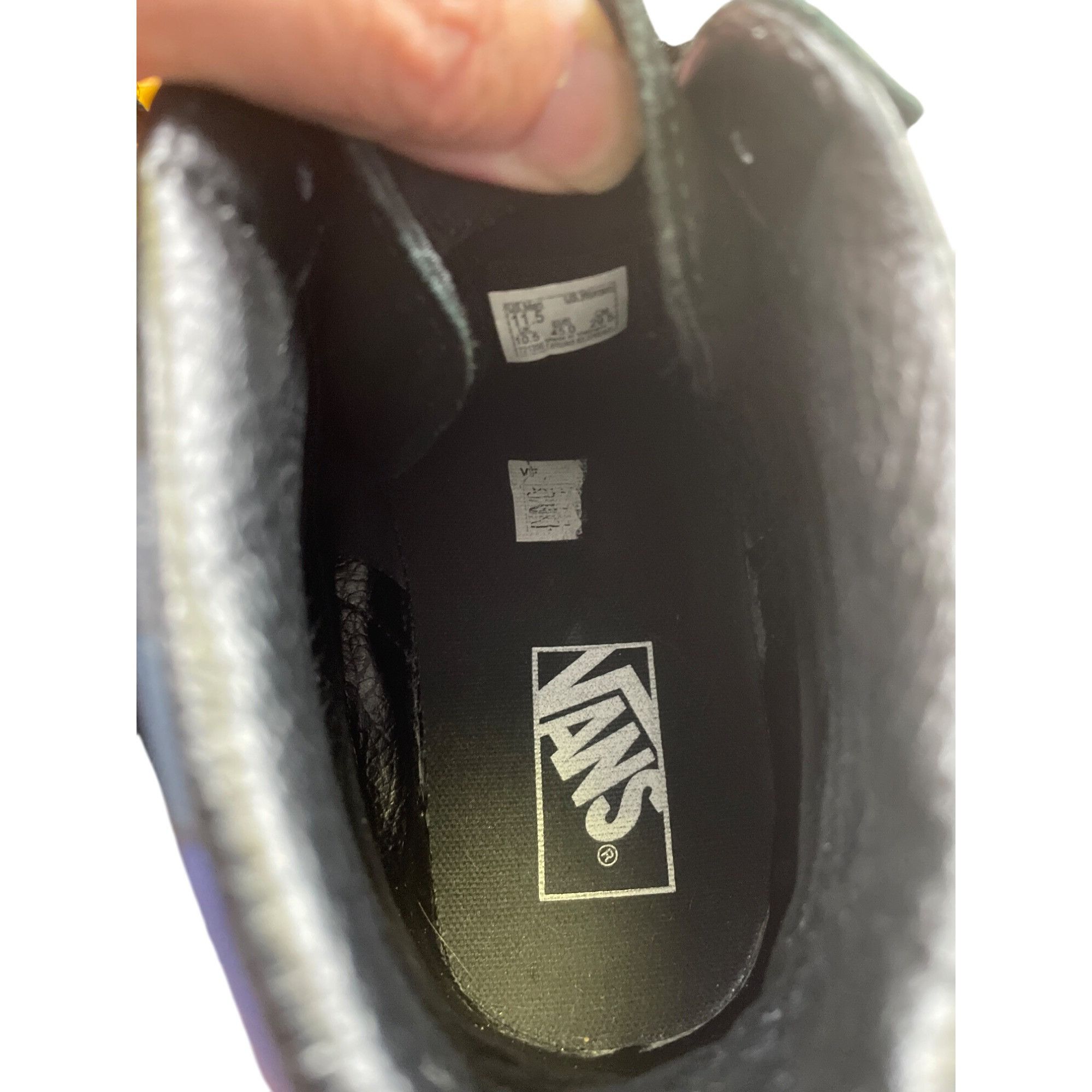 Vans Vans Mens Black Suede Rainbow High Top Skater Sneakers Size Size US 11.5 / EU 44-45 - 13 Thumbnail