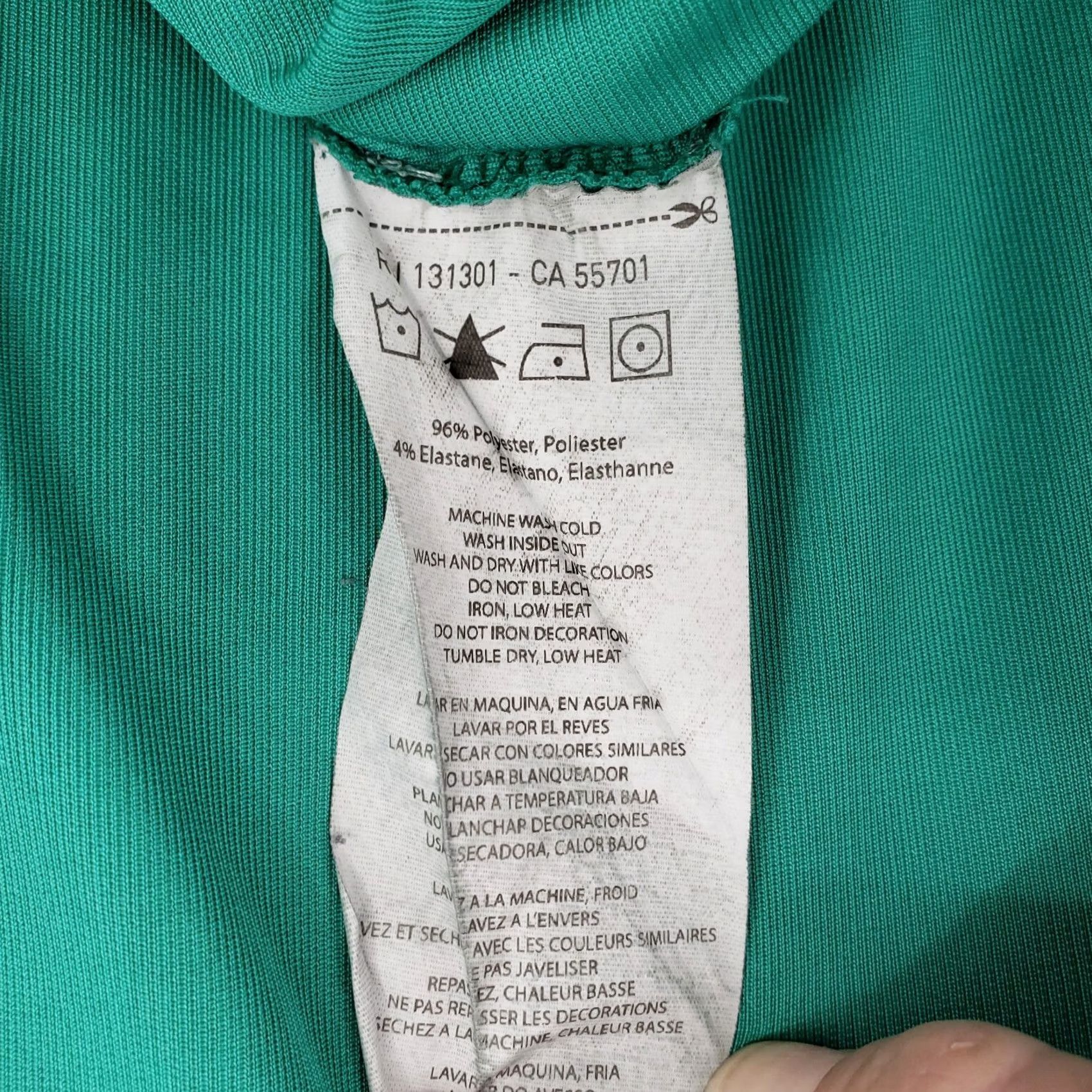 Vintage Zumba T-Shirt Mens Medium Green Long Sleeve Pullover Workout Activewear Size US M / EU 48-50 / 2 - 4 Thumbnail