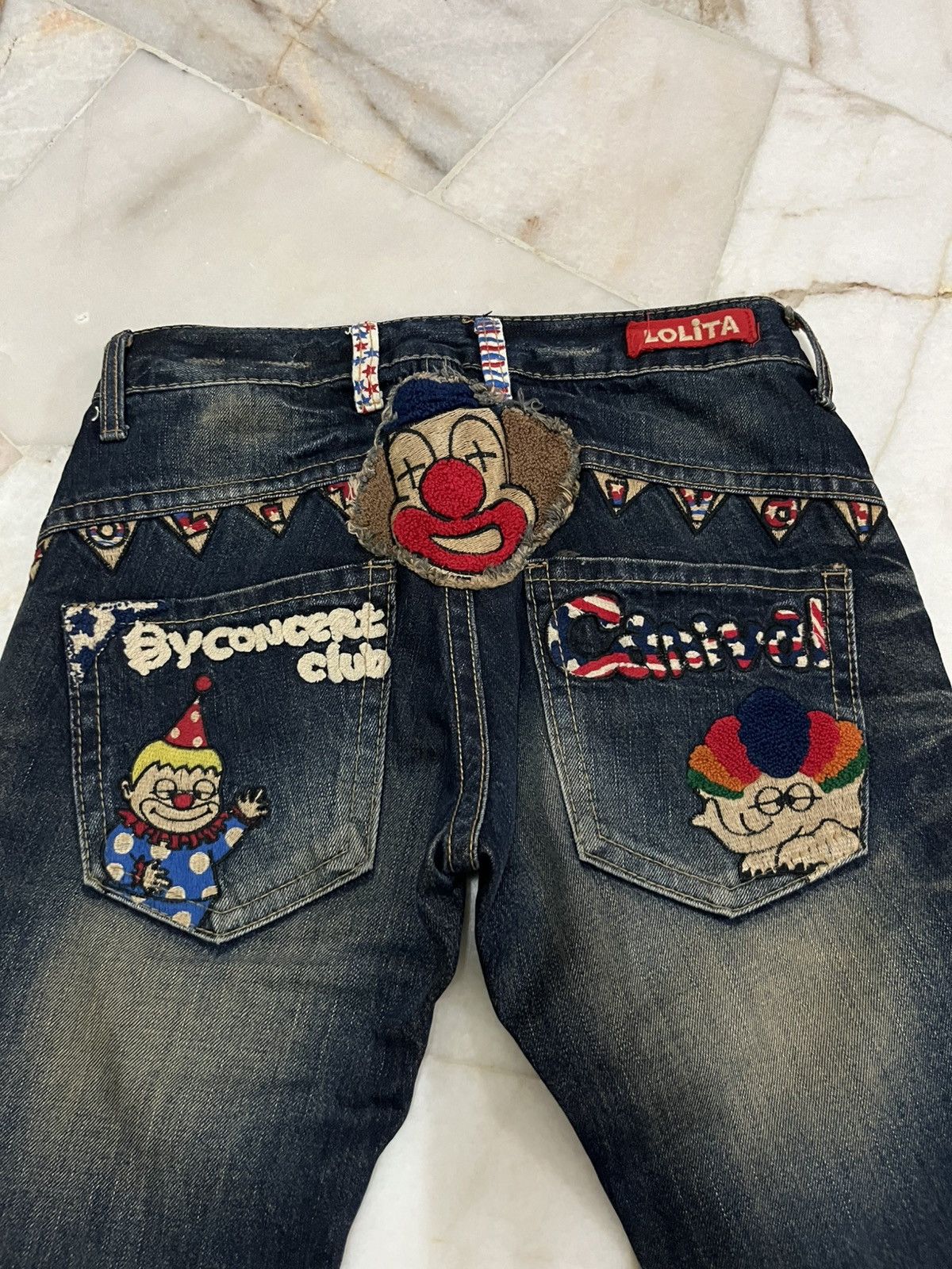 Japanese Brand Yoshitomo Nara Lolita Denim Jeans Size US 30 / EU 46 - 6 Thumbnail
