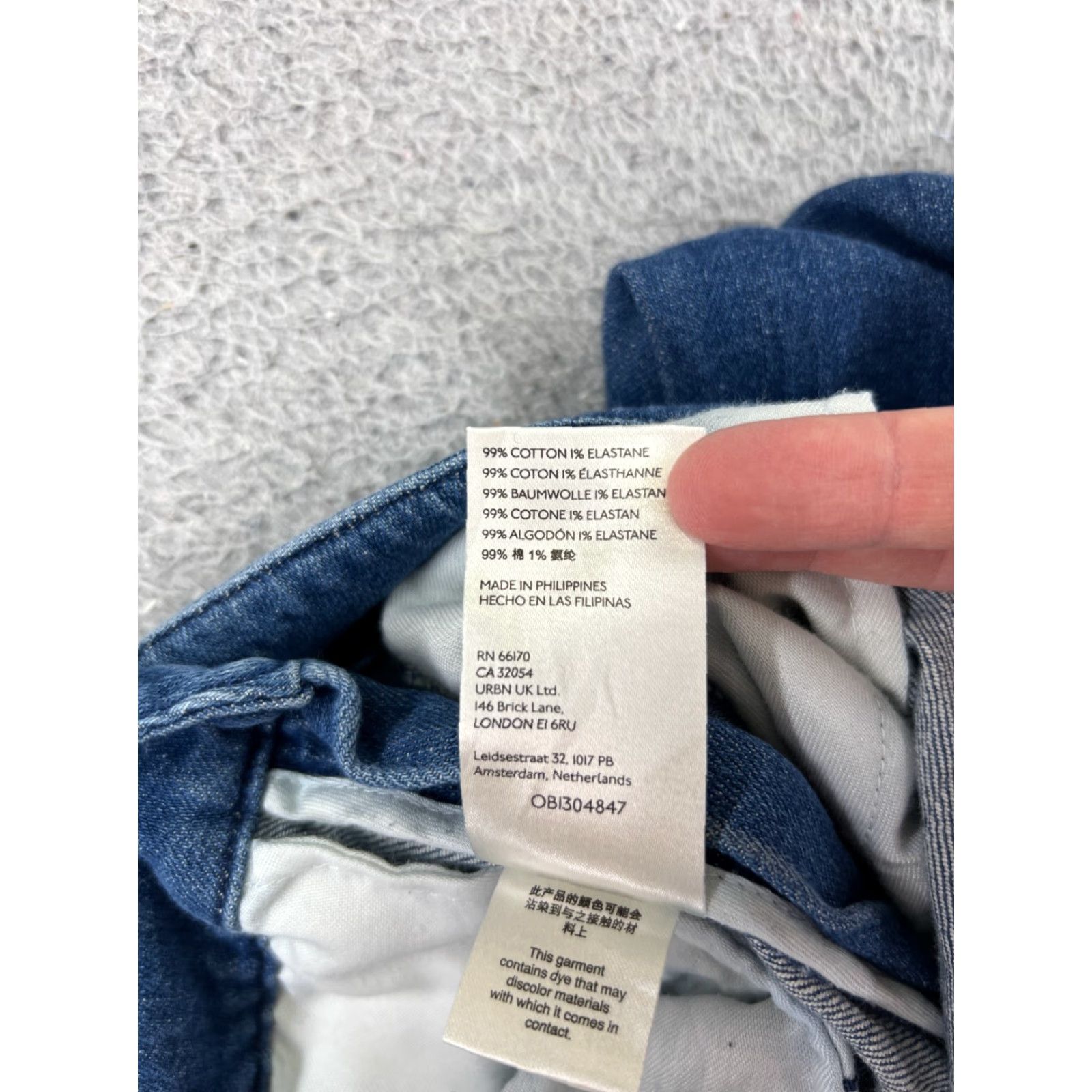 Anthropologie VINTAGE Anthropologie Women's Jeans Pants 22x23 Blue Denim Wide Leg Flare Distressed Cotton Slim Fit Retro Size 26" / US 2 / IT 38 - 7 Thumbnail