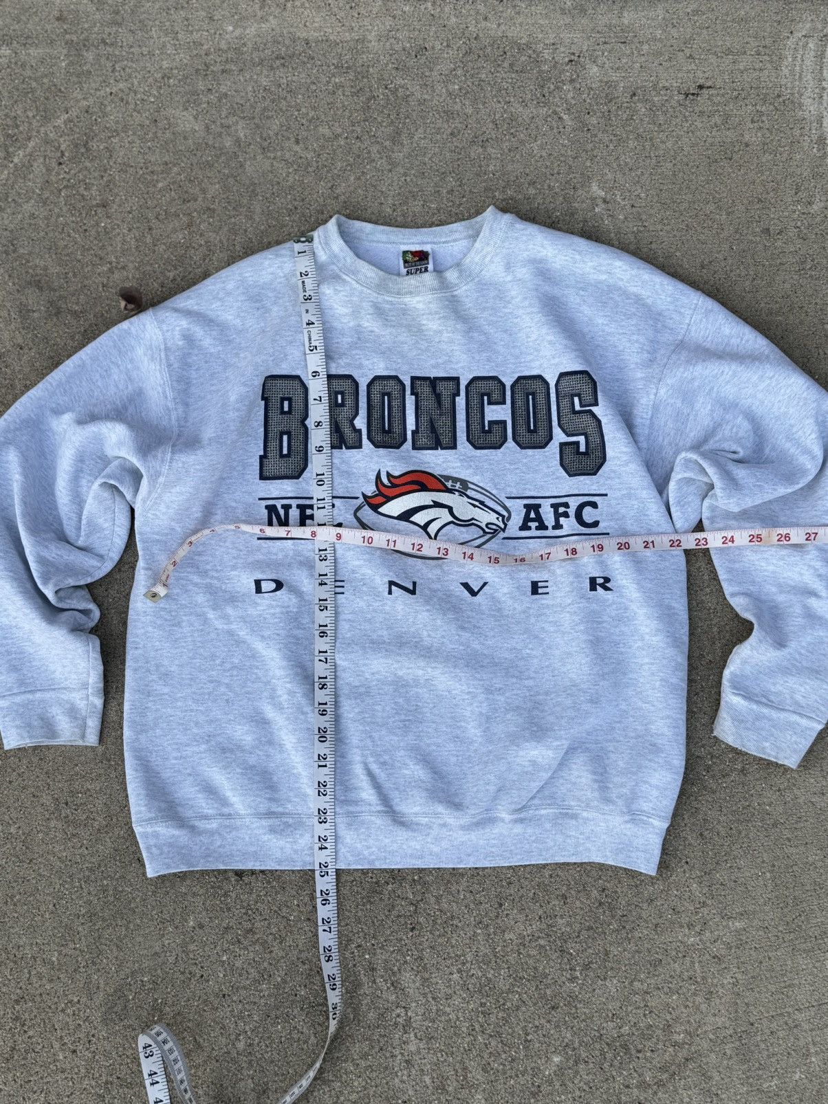 Nike Vintage Gray Broncos Sweatshirt Size US L / EU 52-54 / 3 - 2 Thumbnail