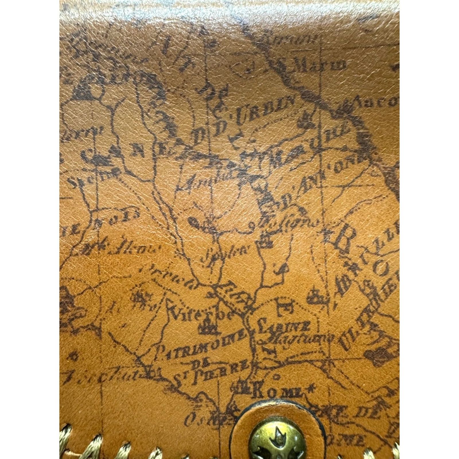 Patricia Nash Patricia Nash Vintage Leather Crossbody Atlas Bag Brown Medium Women Size ONE SIZE - 3 Thumbnail
