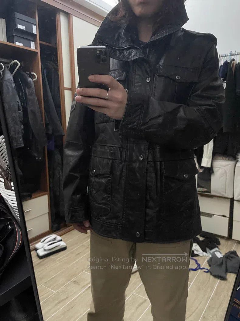 Diesel Diesel Hunting Stand Collar Leather Jacket Size US XXL / EU 58 / 5 - 8 Thumbnail