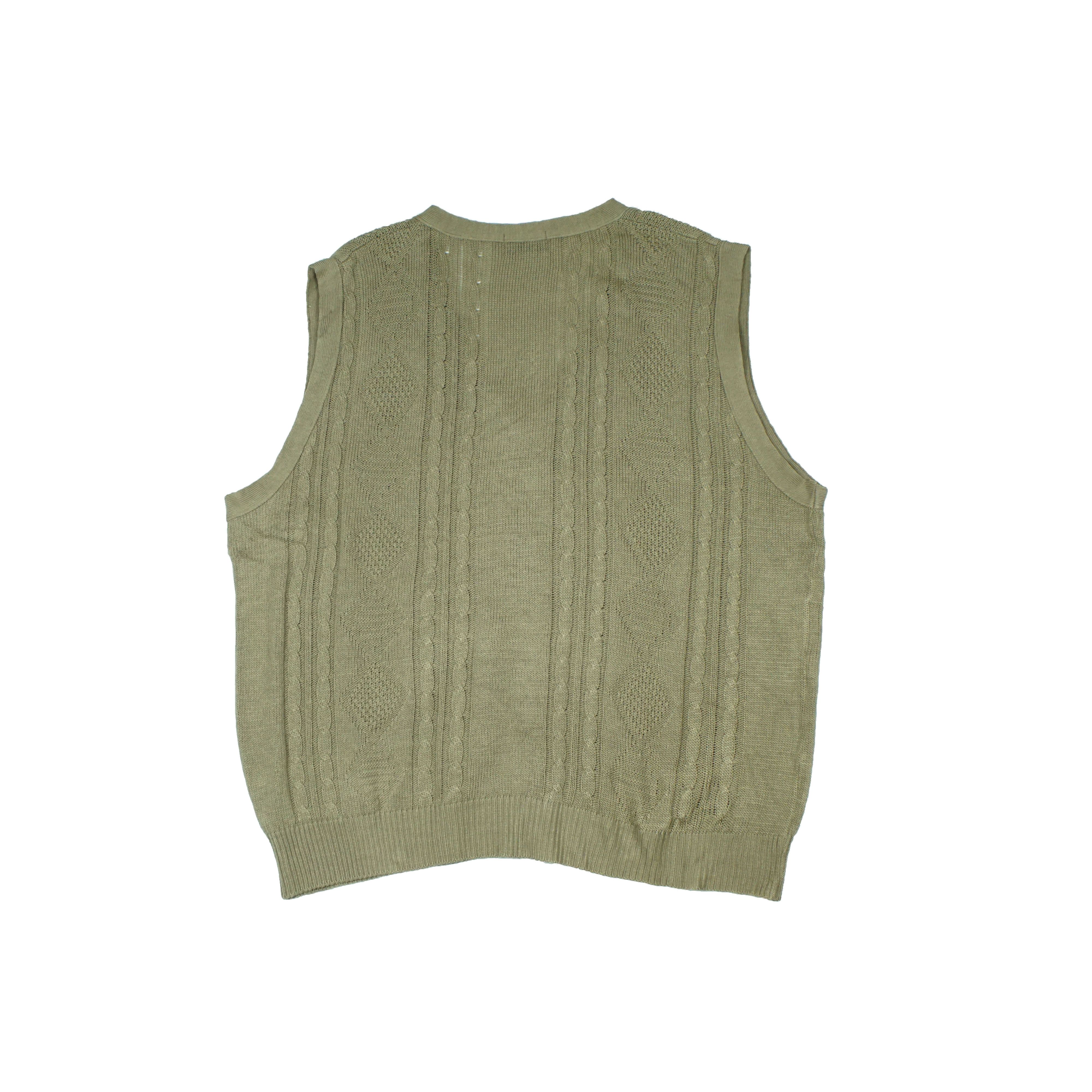 MCM *NoTariff 90s MCM Embroidered Logo Knitted Vest Size US XL / EU 56 / 4 - 5 Thumbnail