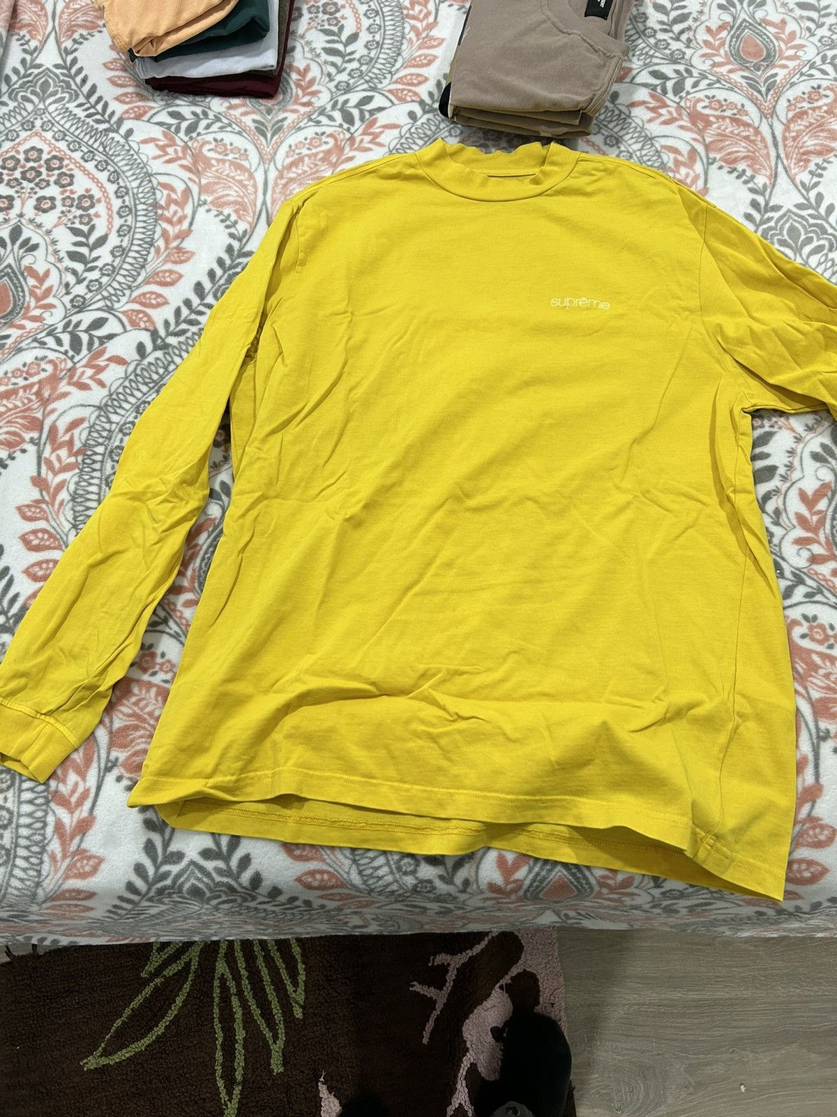 Supreme Supreme long sleeve shirt medium yellow Size US M / EU 48-50 / 2 - 1 Thumbnail