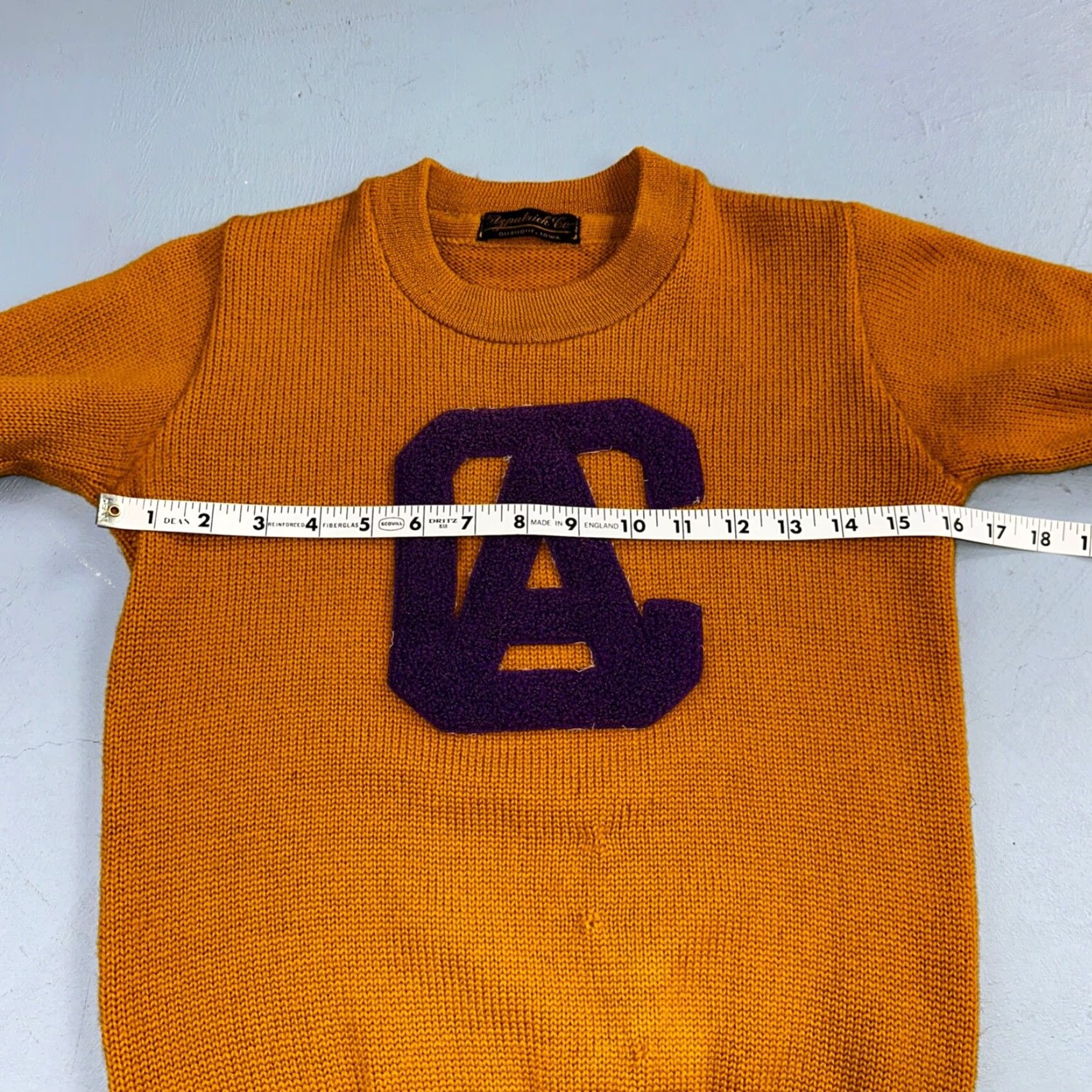 Vintage VINTAGE California VTG 1920s Letterman Sweater Varsity Letter University Wool Antique 20 Size US S / EU 44-46 / 1 - 6 Thumbnail