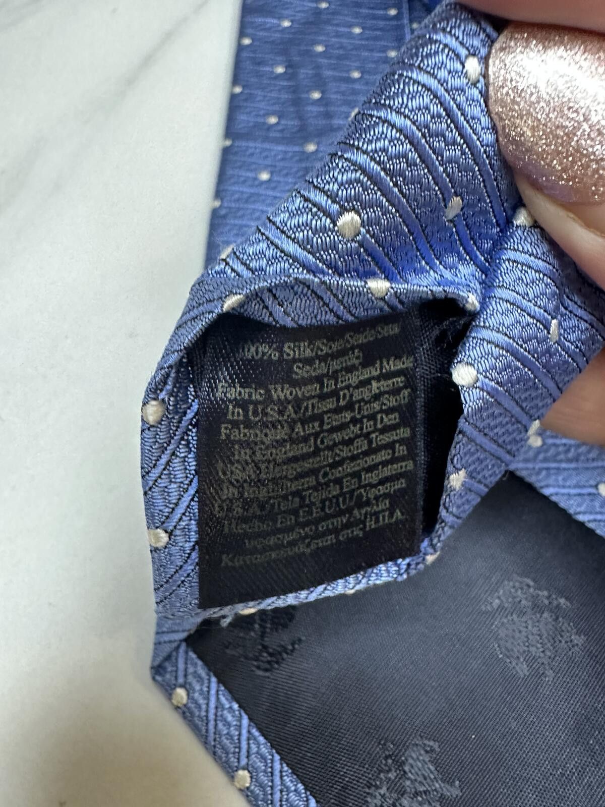 Brooks Brothers Brooks Brothers Makers & Merchants 100% silk tie blue/white Size ONE SIZE - 4 Thumbnail