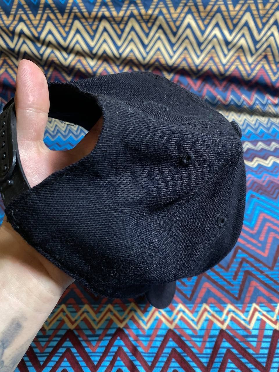 Nike VERY RARE NIKE CAP BIG LOGO SWOOSH DRILL Y2K 90s HYPE RETRO Size ONE SIZE - 4 Thumbnail