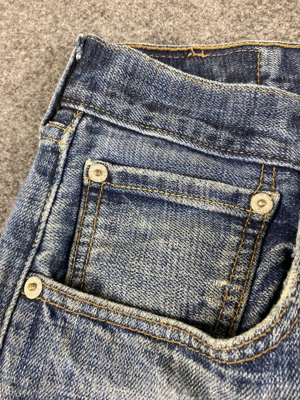 Levi's vintage levis 501 distressed denim nice design Size US 34 / EU 50 - 12 Thumbnail
