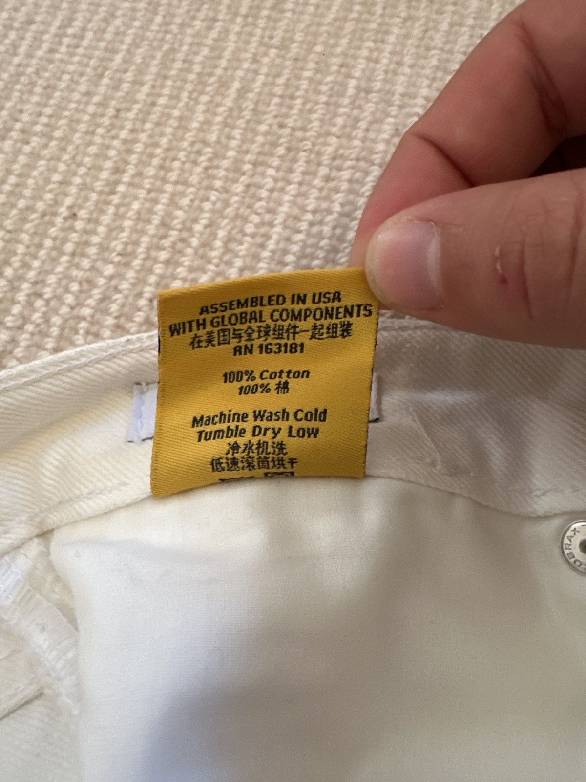 Rhude White Denim Rhude Jeans Size 30 Size US 30 / EU 46 - 6 Thumbnail