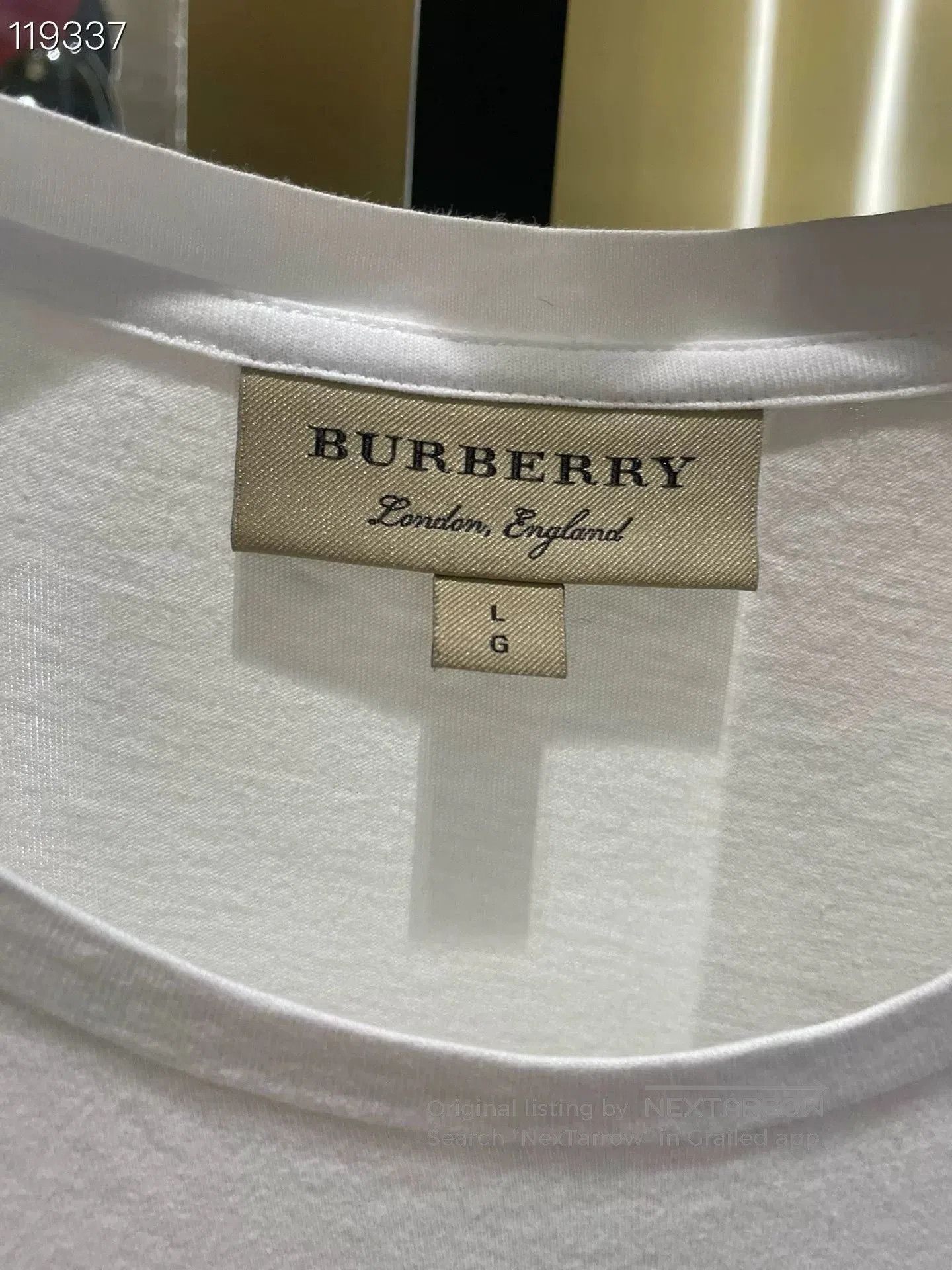Burberry Burberry Unisex White T. Size US L / EU 52-54 / 3 - 3 Thumbnail
