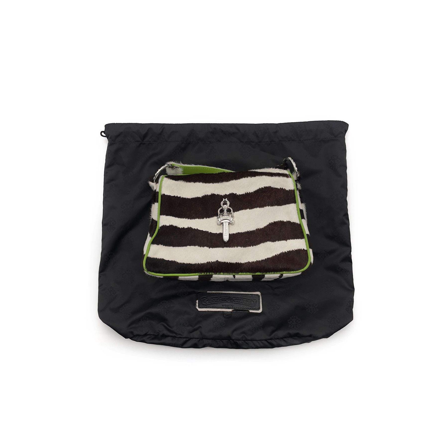 Chrome Hearts Chrome Hearts Pony Hair Zebra Stripe Chicken Nugget Bag Size ONE SIZE - 4 Thumbnail