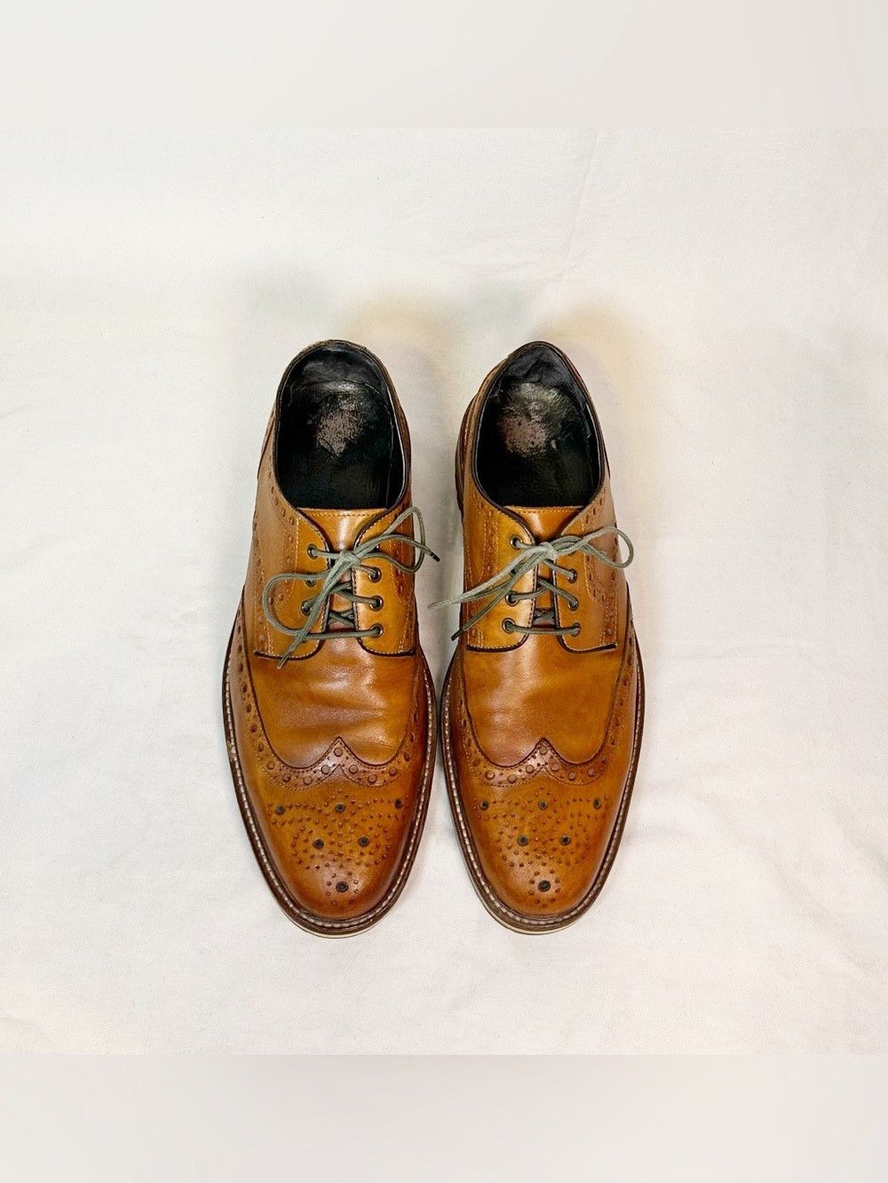 Johnston & Murphy Johnston & Murphy Leather Karnes Wingtip Brogues Shoes Size US 10.5 / EU 43-44 - 3 Thumbnail