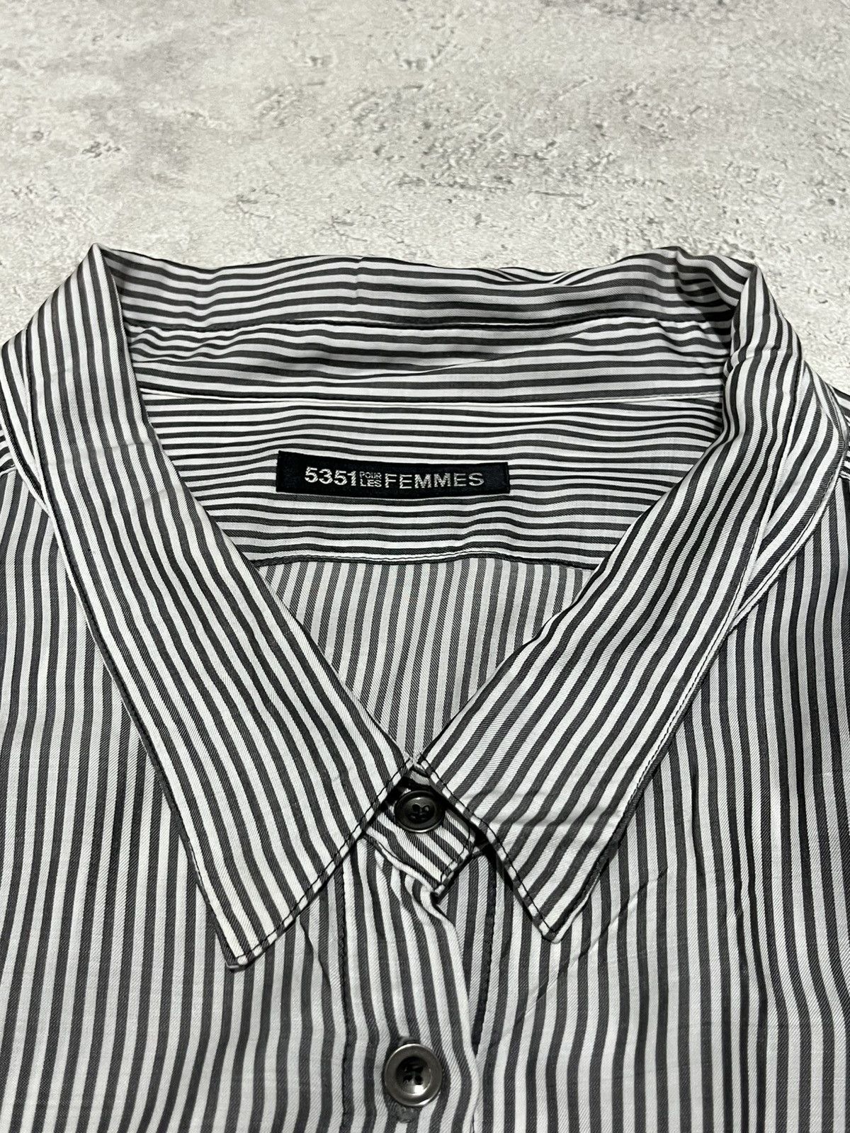 5351 POUR LES HOMMES 5351 Pour Les Femmes Stripe LS Size US XS / EU 42 / 0 - 4 Thumbnail
