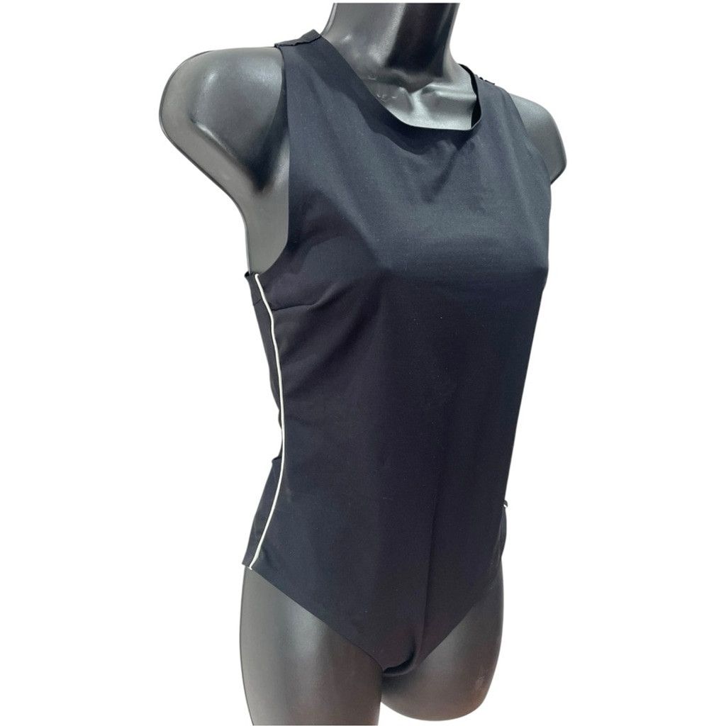 Zara NEW Zara Black Stretch Tech Cross Back Body Suit - M fits S Size M / US 6-8 / IT 42-44 - 2 Thumbnail