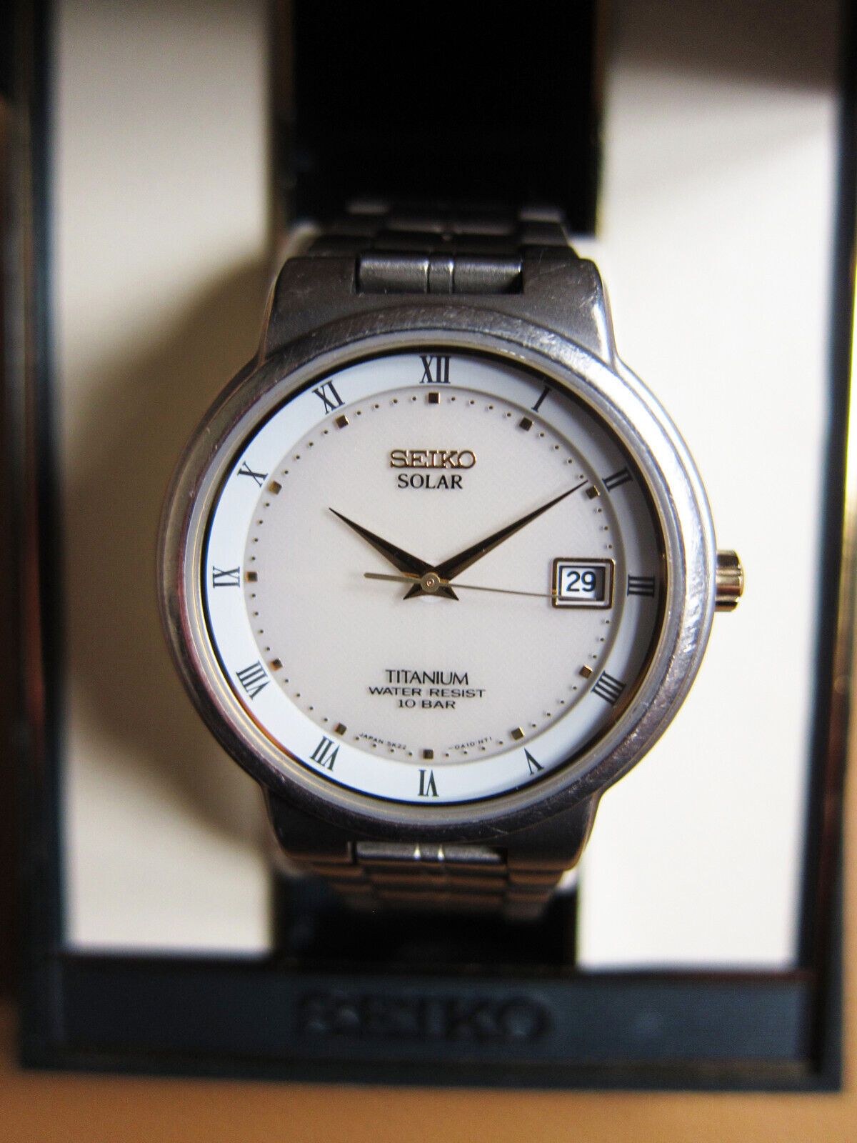 Seiko SEIKO 5K22-0A10 Solar Titanium Full Dial Lume Watch Size ONE SIZE - 8 Thumbnail