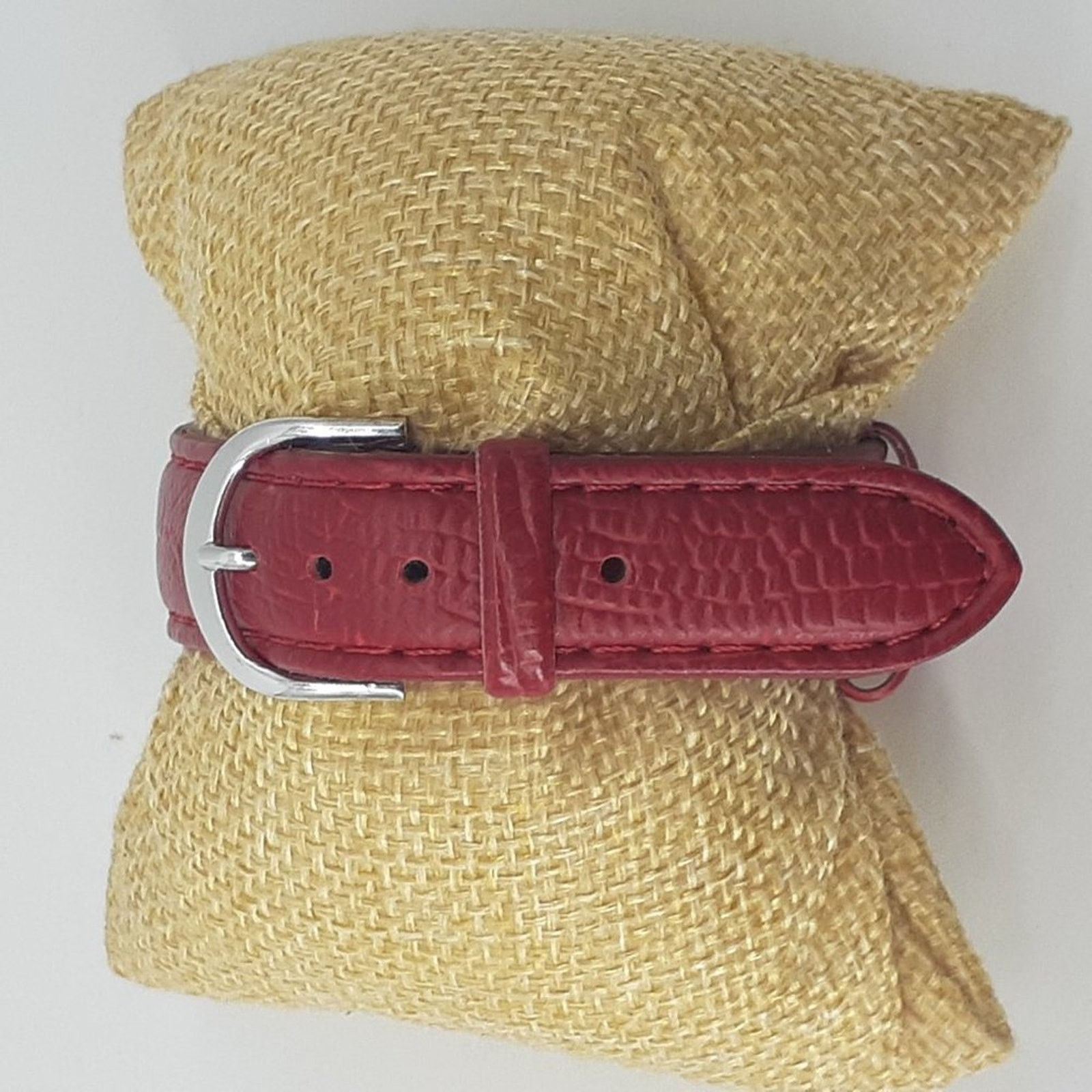 Vintage Women's Red Croc Embossed Strap faux leather Rhinestone Size ONE SIZE - 11 Thumbnail