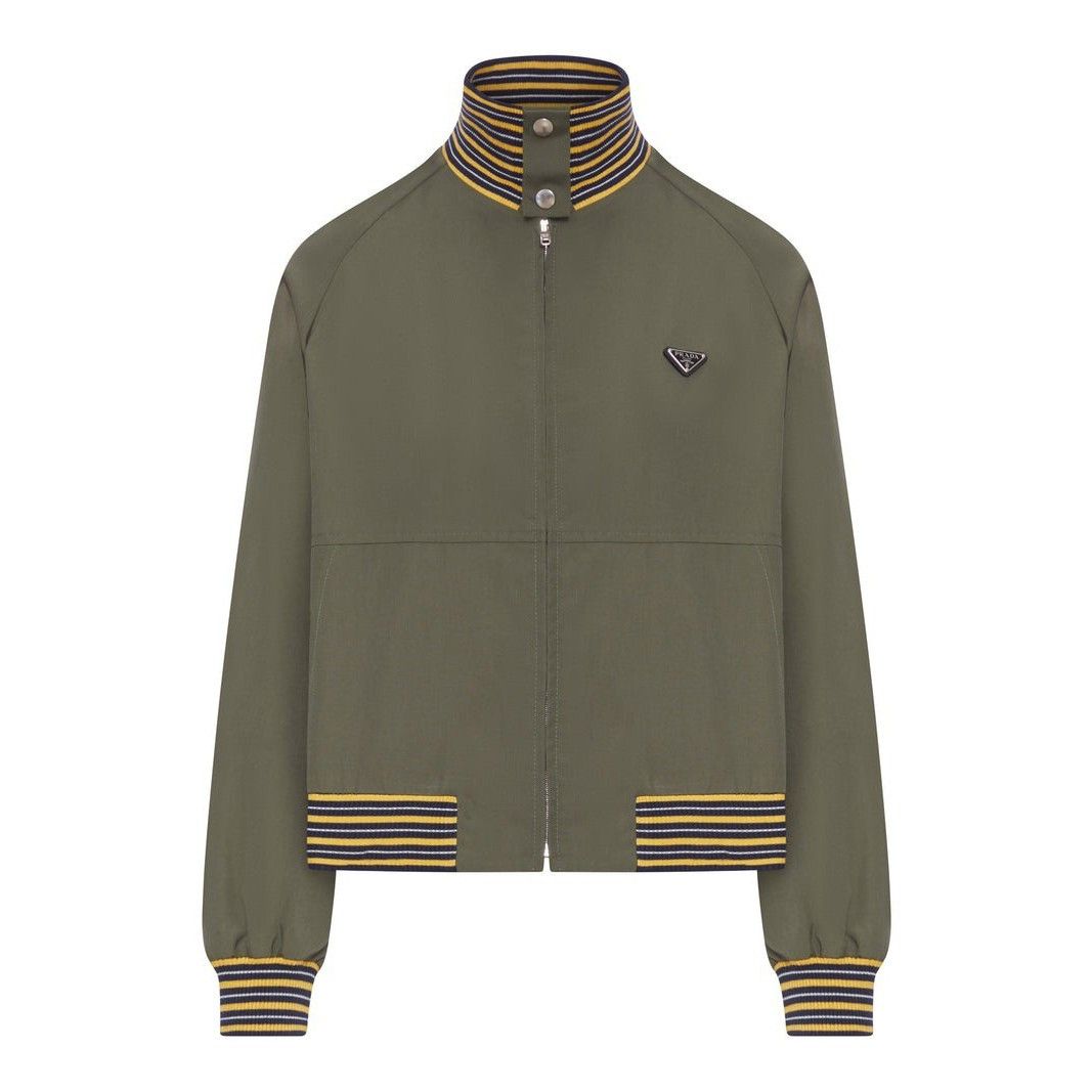 Prada PRADA Green Tec Canvas Blouson Jacket New & Authentic (Women Size S / US 4 / IT 40 - 1 Thumbnail