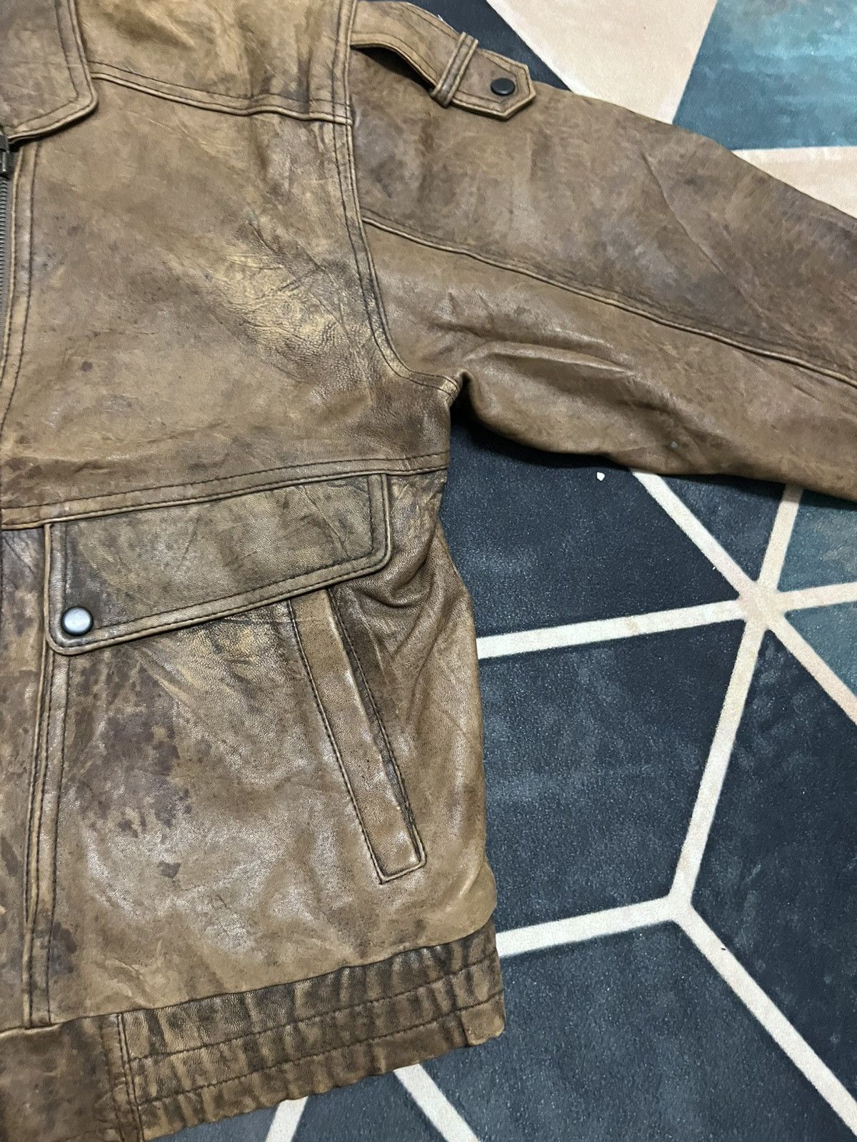 Branded Leather 💥AMERICAN CLASSIC by Cools & Hidemitsu CHOPPER RIDER JACKETS Size US L / EU 52-54 / 3 - 9 Thumbnail