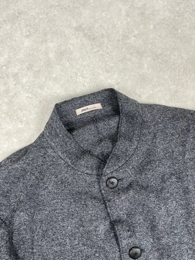Armani Collezioni SS2017 Armani Collezioni Classy Grey Buttoned Jacket Size 44R - 4 Thumbnail