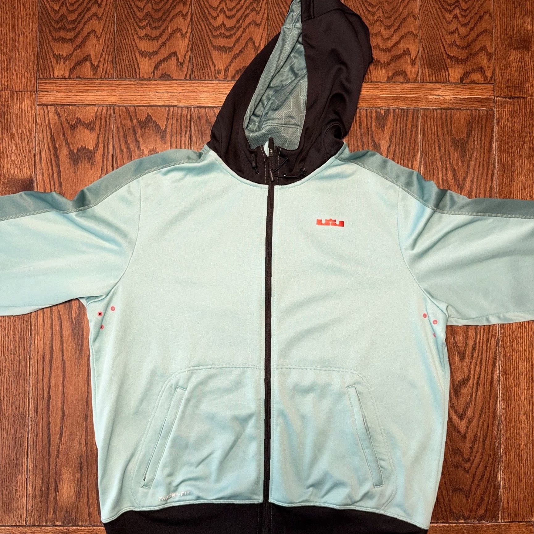 Nike Nike LeBron James Circuitry Hero Therma-Fit Hoodie Zip Up Jacket Men’s XL Teal Size US L / EU 52-54 / 3 - 2 Thumbnail