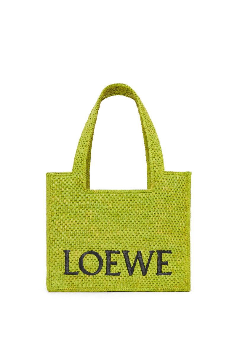 Loewe o1in1g0426 Size: OS / Medium Font Tote Bag in Meadow Green Size ONE SIZE - 1 Thumbnail