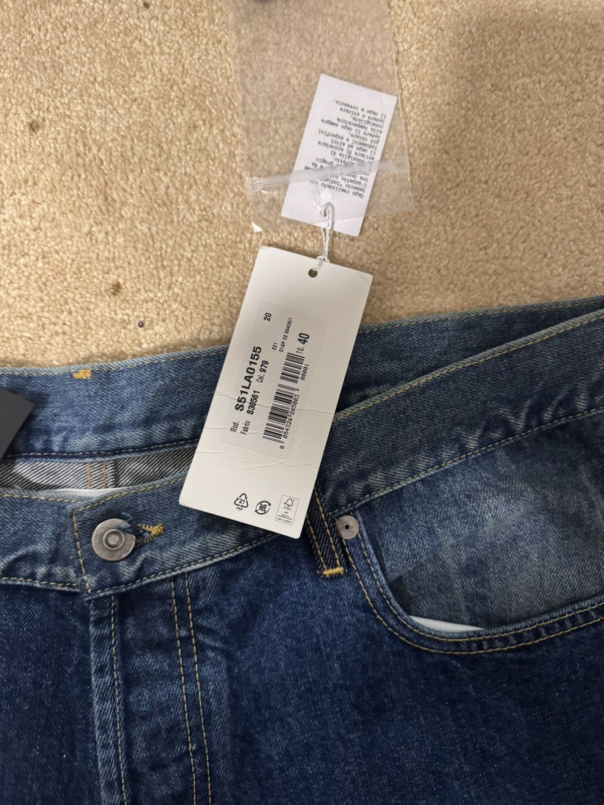 Maison Margiela Margiela two-tone denim Size US 34 / EU 50 - 3 Thumbnail