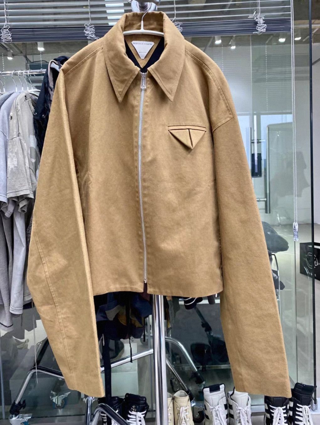 Bottega Veneta Bottega Veneta Caramel Triangle Pocket Jacket. Size US M / EU 48-50 / 2 - 1 Thumbnail