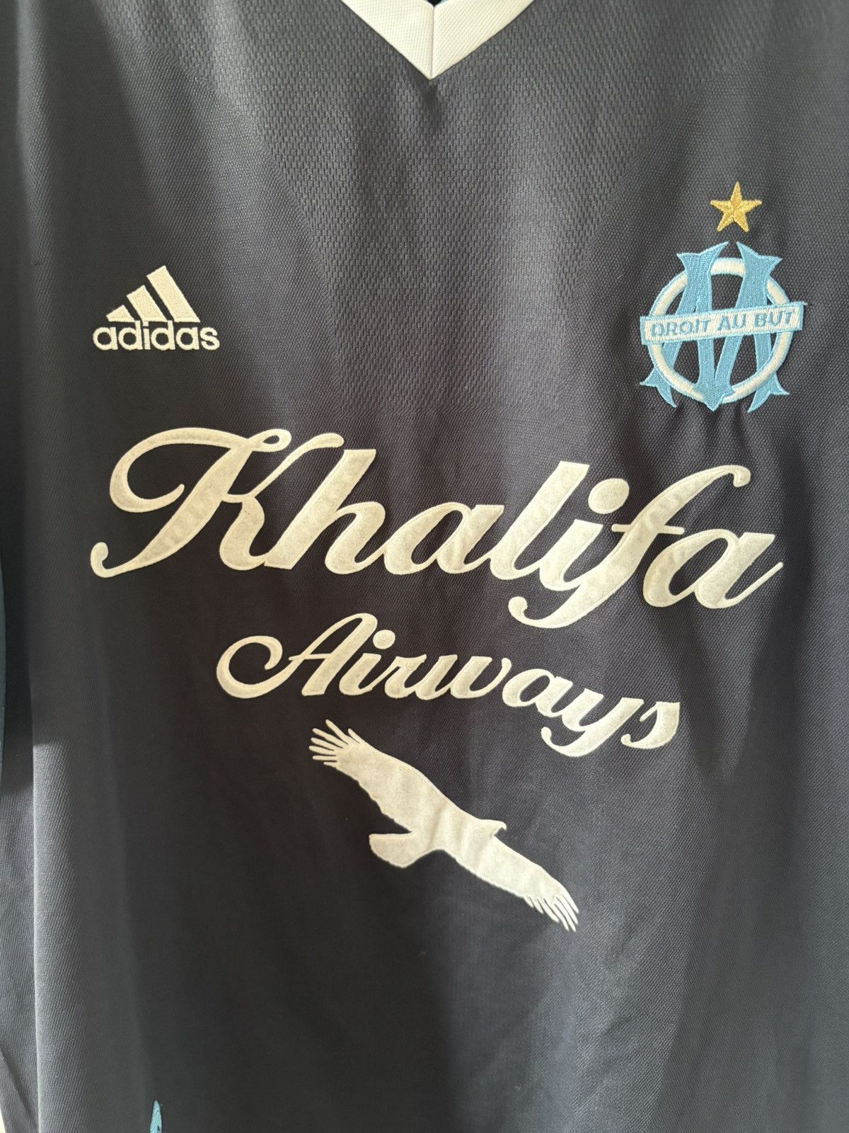 Adidas Olympique Marseille adidas 2001/2002 away Vintage Jersey Size US XL / EU 56 / 4 - 2 Thumbnail