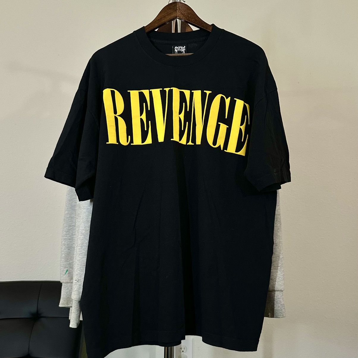 Revenge Revenge Nirvana Tee Shirt Black/Yellow XL | Grailed