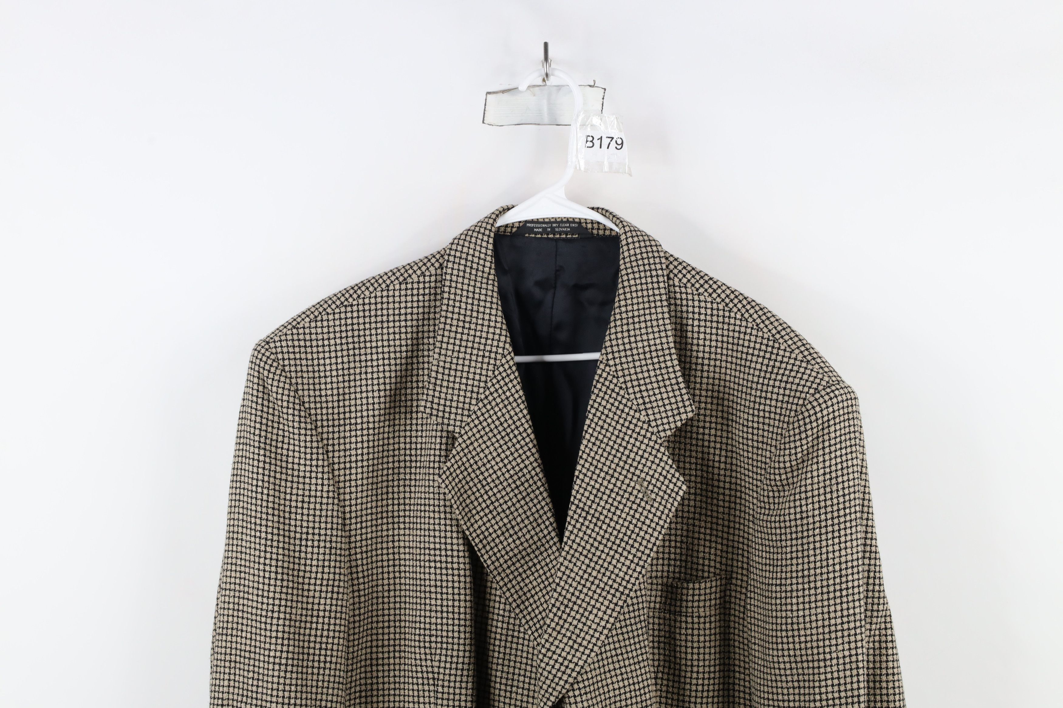 Vintage Vintage 90s Streetwear Houndstooth 3 Button Blazer Jacket Size US XL / EU 56 / 4 - 2 Thumbnail