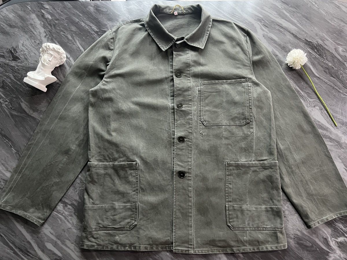 Vintage Vintage Military : France Moleskin Green Size US L / EU 52-54 / 3 - 2 Thumbnail