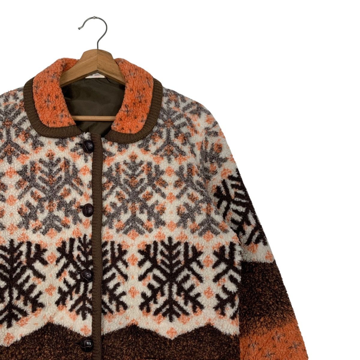 Ellesse Vintage 90s ELLESSE Snowflake Polar Fleece Jacket #2793-C126 Size M / US 6-8 / IT 42-44 - 4 Thumbnail