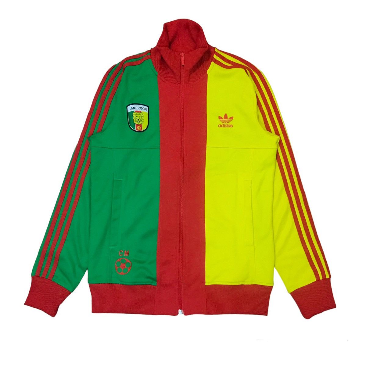 image of Adidas Cameroon Worldwide Series Tracktop in Red Yellow Green, Men's (Size Small)