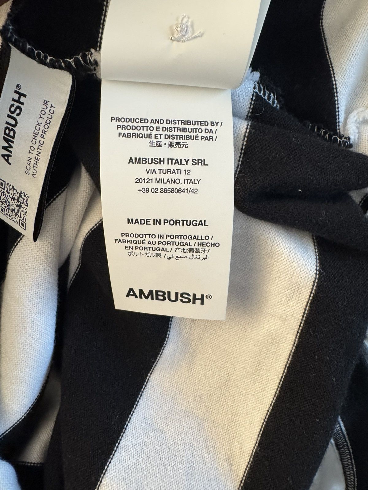 Ambush Design AMBUSH Striped Logo Long-sleeve Size US S / EU 44-46 / 1 - 7 Thumbnail