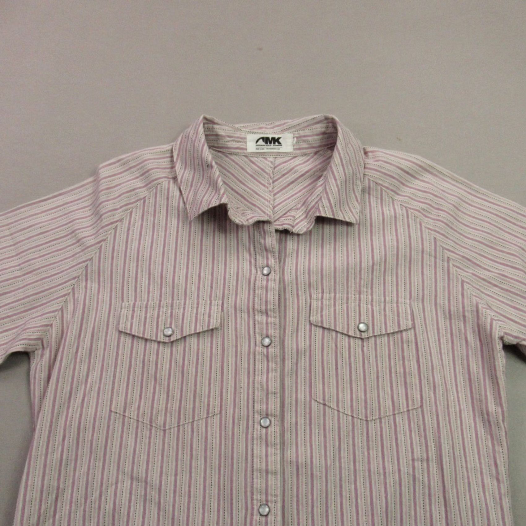 Mountain Khakis Mountain Khakis Shirt Womens M Short Sleeve Snap Front Outdoor Stripes Casual Size M / US 6-8 / IT 42-44 - 3 Thumbnail