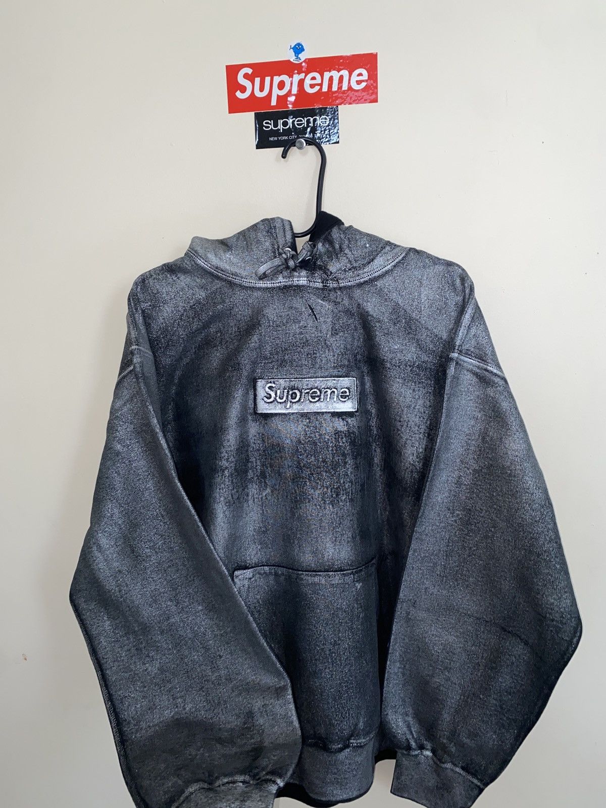 Supreme Supreme MM6 Maison Margiela Foil Box Logo Hooded Sweatshirt |  Grailed